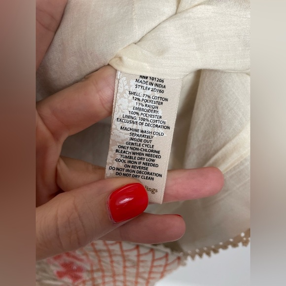 Soft Surroundings Twin Garlands Bolero Jacket Cropped Beaded Embroidered Sz M - Picture 13 of 13